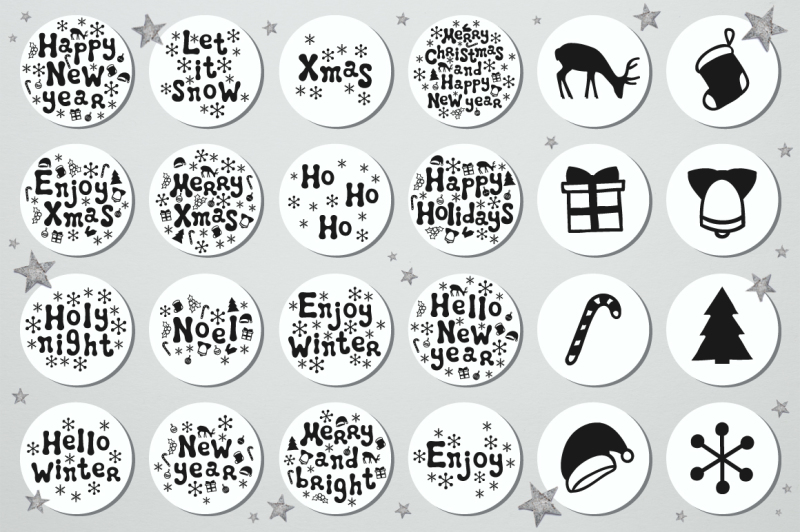 48-christmas-gift-round-stickers-set