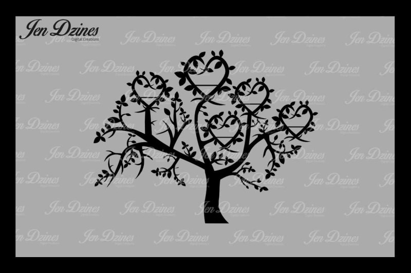 heart-family-tree-5-names-svg-dxf-eps-png