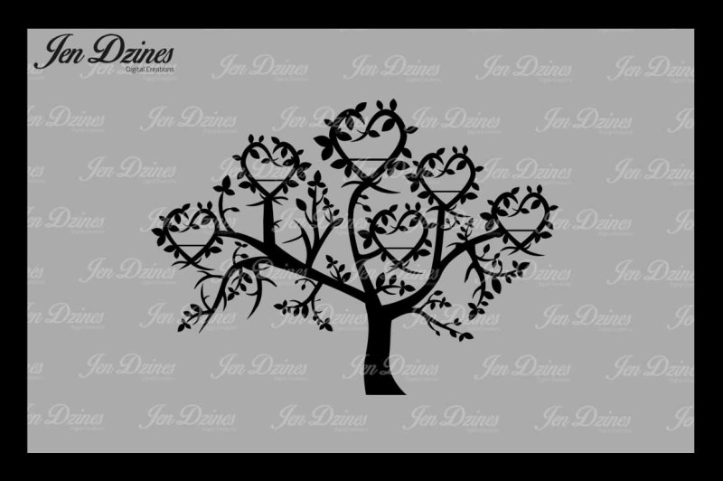 heart-family-tree-6-names-svg-dxf-eps-png