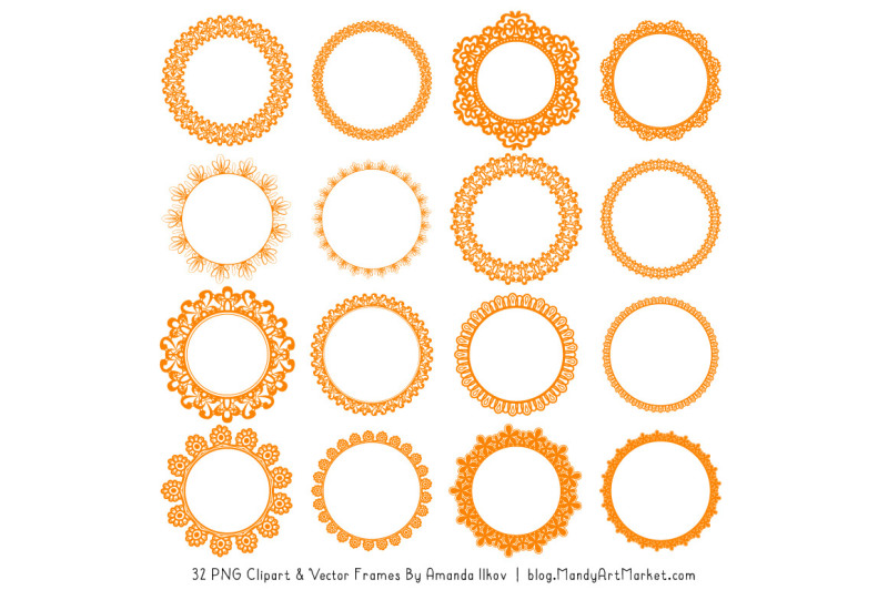 mixed-lace-round-frames-in-orange