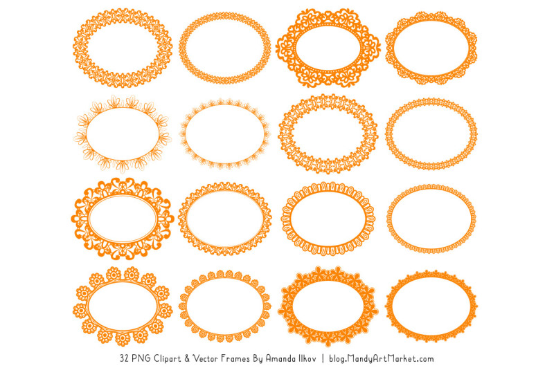 mixed-lace-round-frames-in-orange