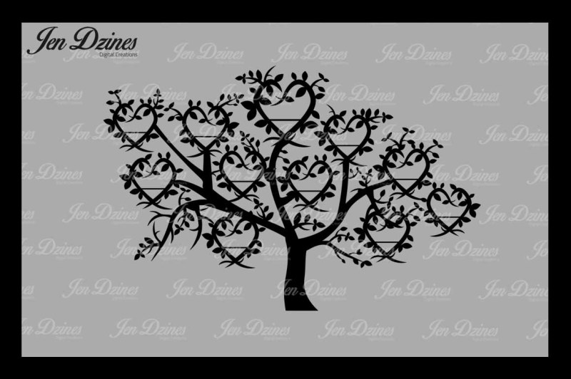 heart-family-tree-11-names-svg-dxf-eps-png