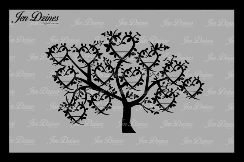 heart-family-tree-12-names-svg-dxf-eps-png