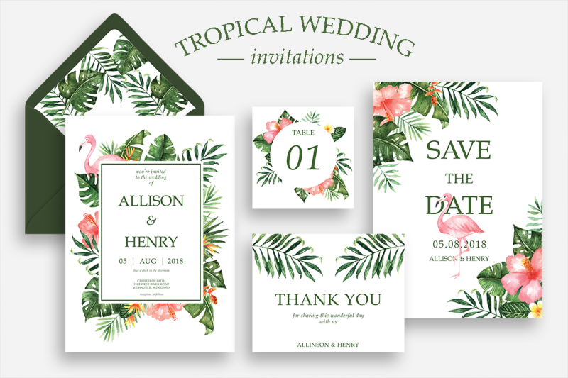 tropical-wedding-invitation-suite