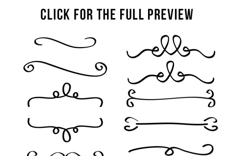 line flourish clipart downloads