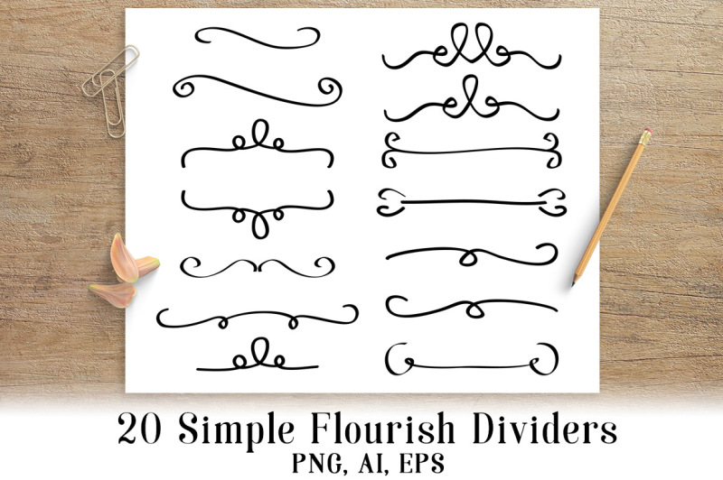 20-simple-flourish-dividers-wedding-clipart-border-clipart-line-dividers-text-dividers
