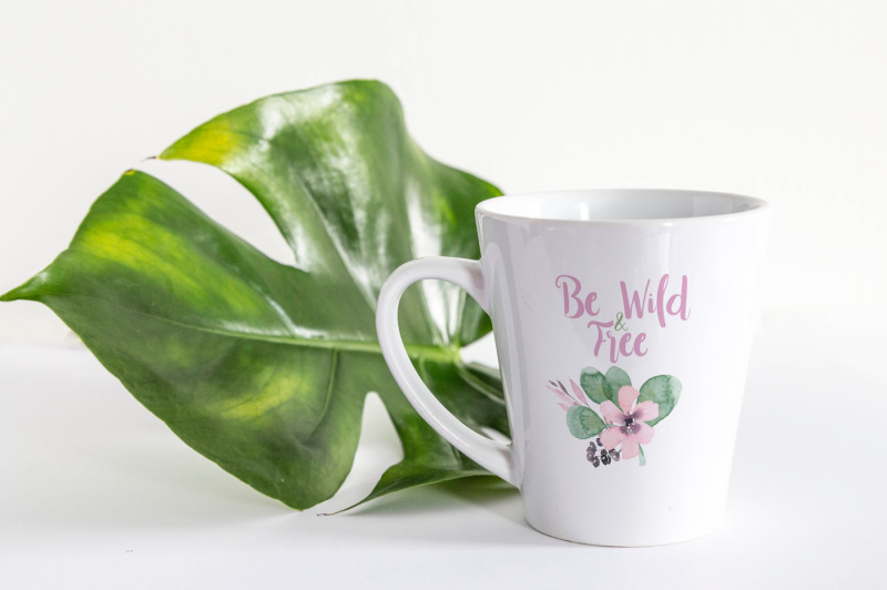 latte-mug-mockup-with-monstera-leaf