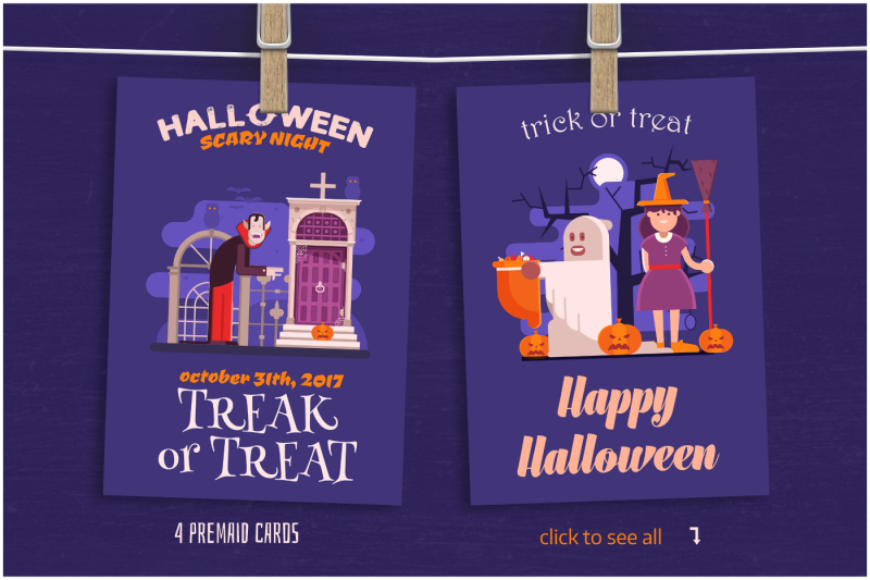 halloween-designs-and-elements-set
