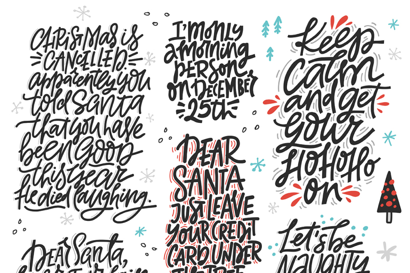 fun-christmas-lettering-and-clipart