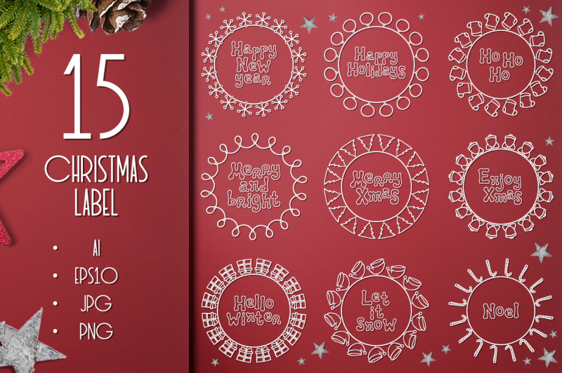 15-christmas-labels-and-badges