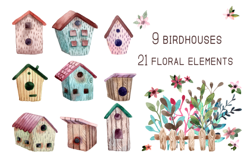 birdsong-watercolor-clip-art-set