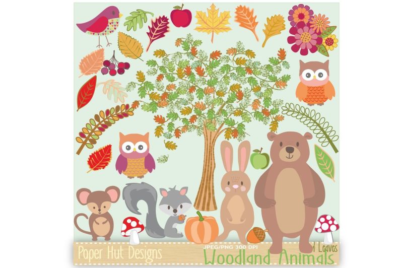 woodland-animals-clipart