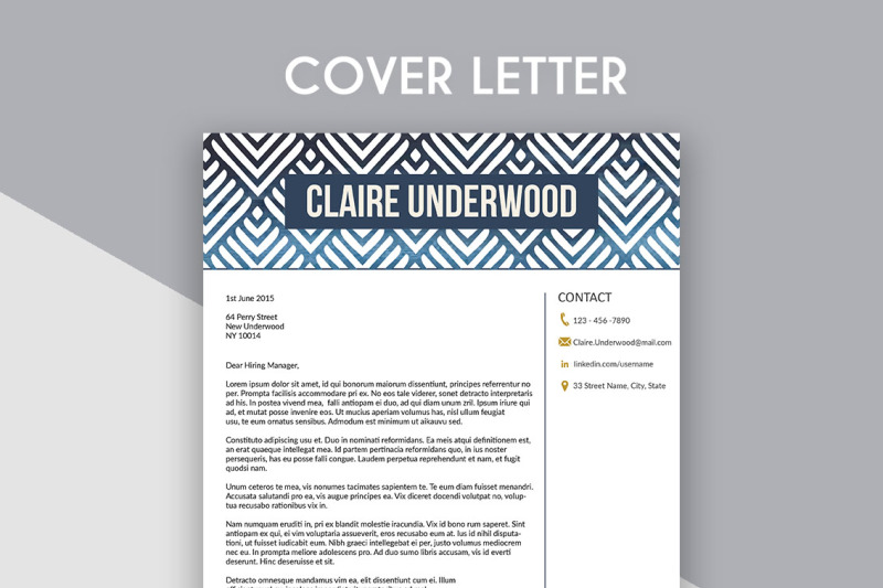 resume-template-claire-underwood-blue-version