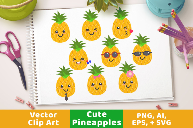 9-cute-pineapples-clipart-pineapple-svg-tropical-fruit-sunglass-pineapples-tropical-clipart
