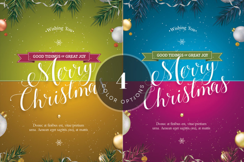 green-christmas-greeting-card-template