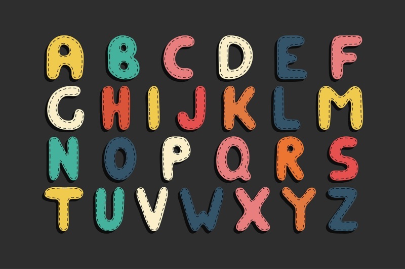 color-child-alphabet-funny-letters