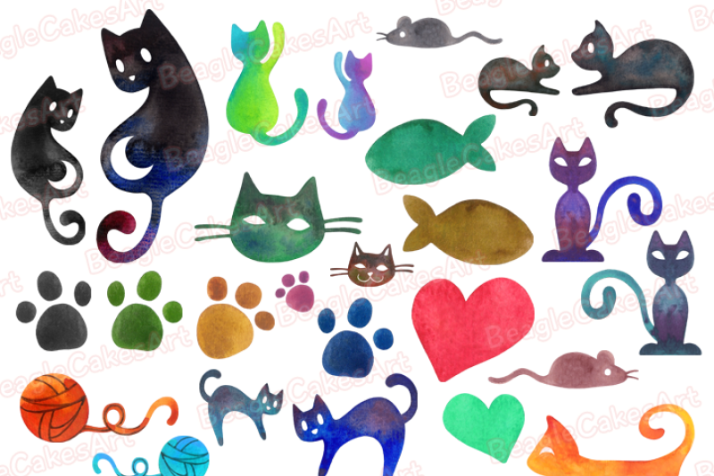 watercolor-cats-digital-clipart-set-watercolor-clipart-animal-clipart-paws-clipart-illustrated-clipart