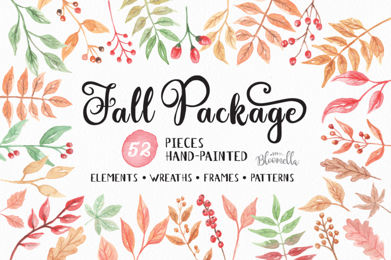 fall-package-autumn-clip-art-hand-painted-watercolors