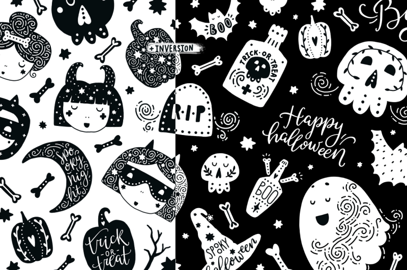 halloween-party-characters-patterns