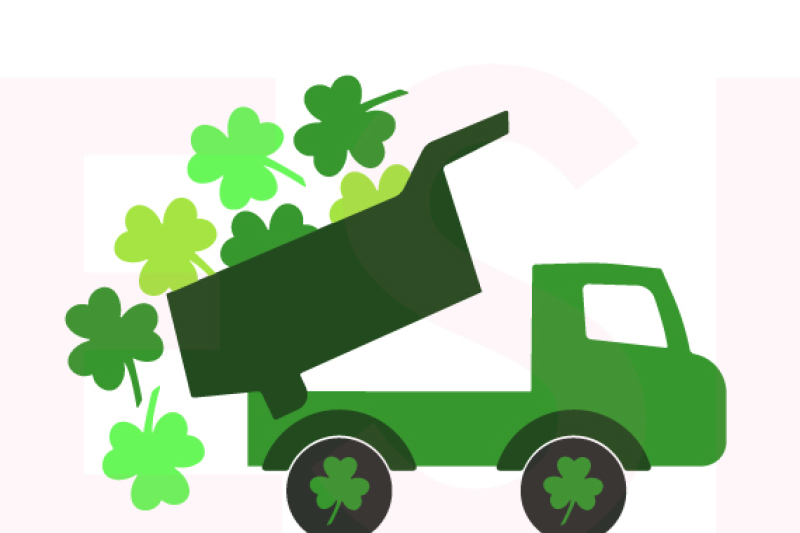 st-patrick-s-day-truck-with-falling-shamrocks