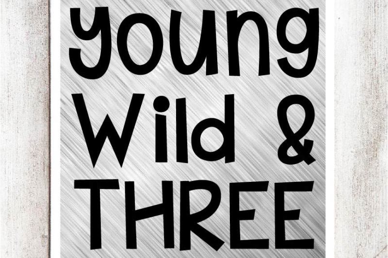 young-wild-and-three-svg-dxf-eps-file