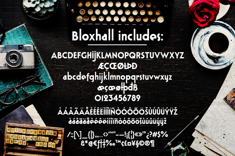 bloxhall-a-display-font