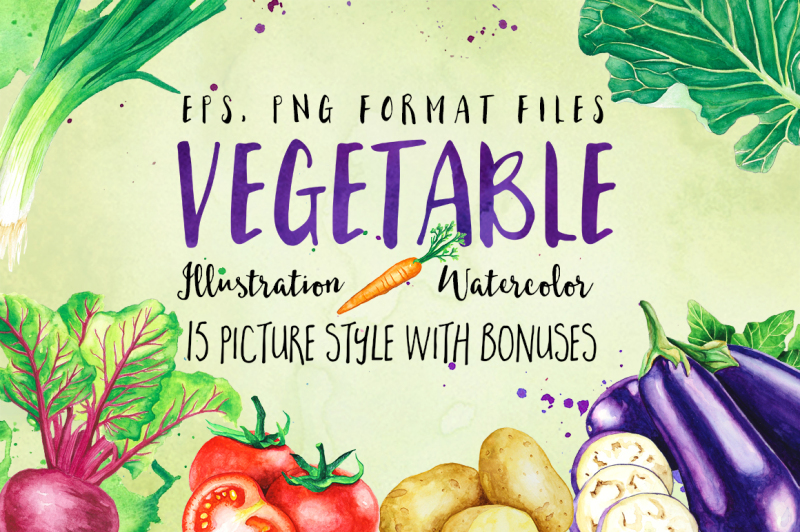 vegetables-watercolor-illustration