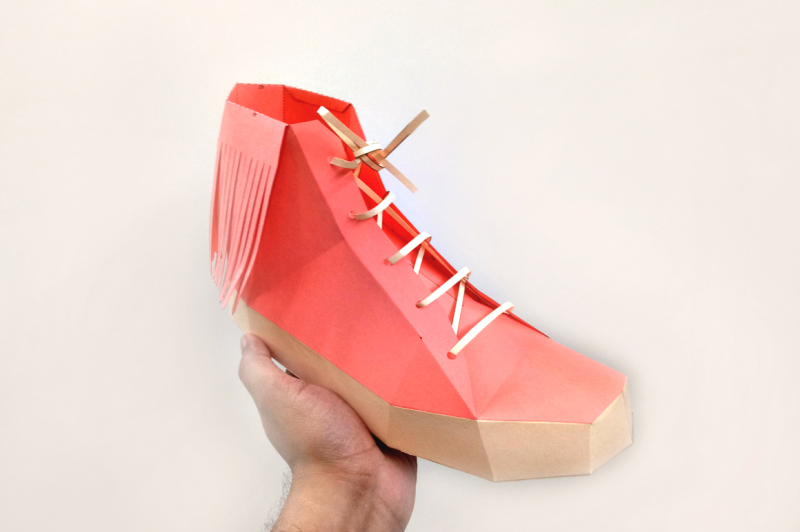 diy-fringes-shoe-3d-papercraft