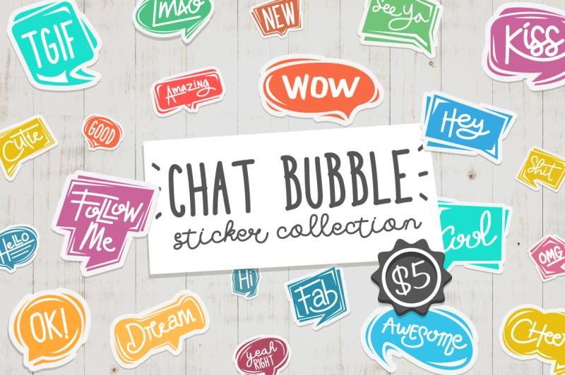 chat-bubble-sticker-collection