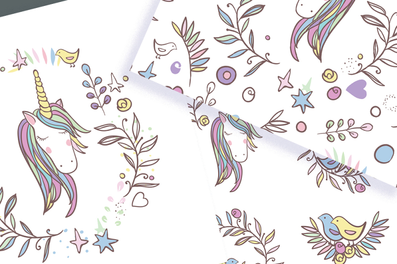 pattern-with-a-unicorn