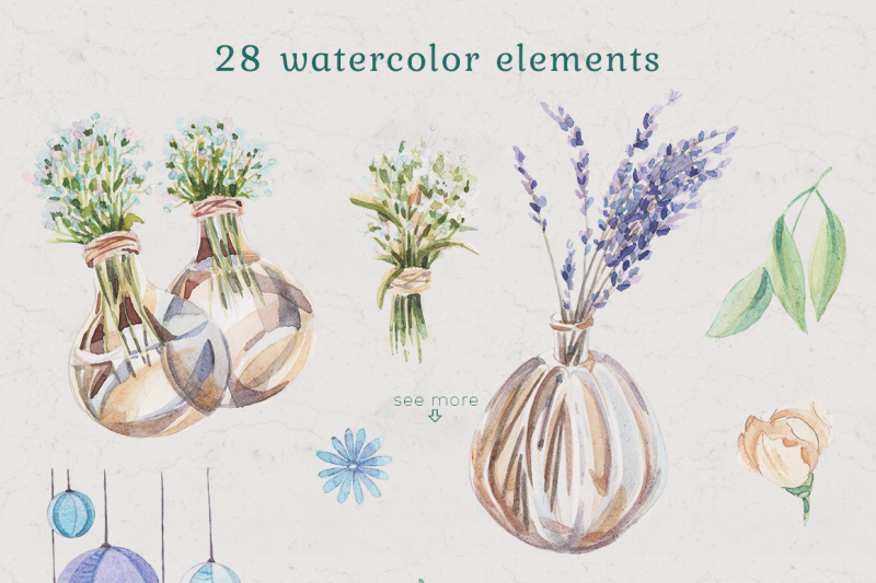 watercolor-floral-set
