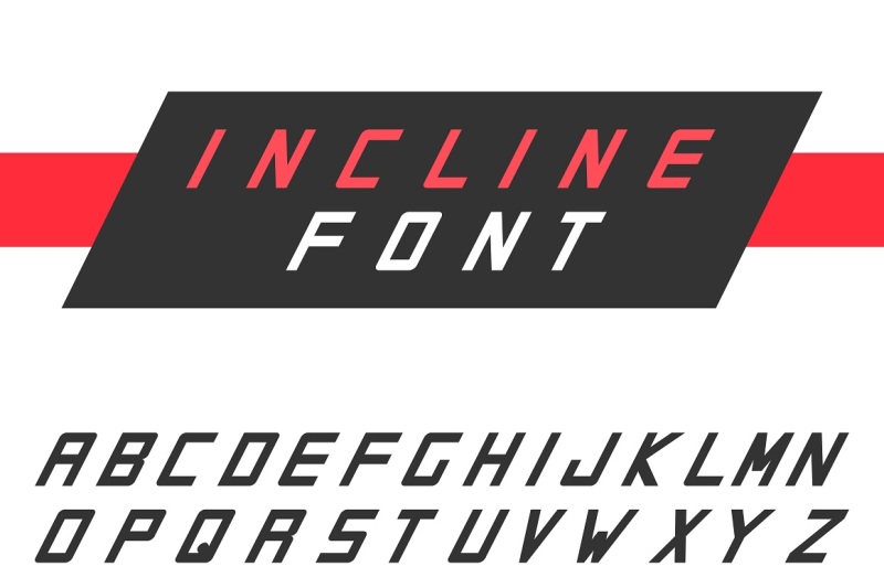 incline-vector-english-alphabet