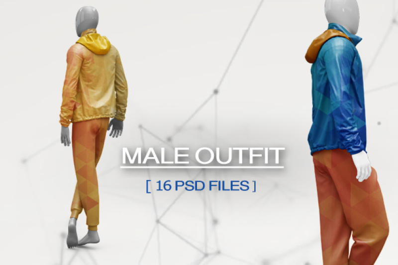 Download Male Sport Outfit MockUp By Mock Up Store | TheHungryJPEG.com