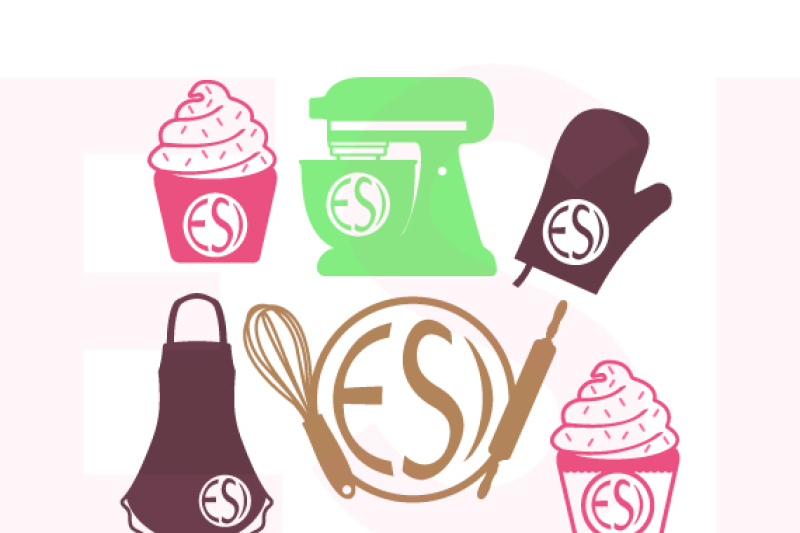 baking-design-set-with-circle-for-a-monogram-svg-dxf-eps