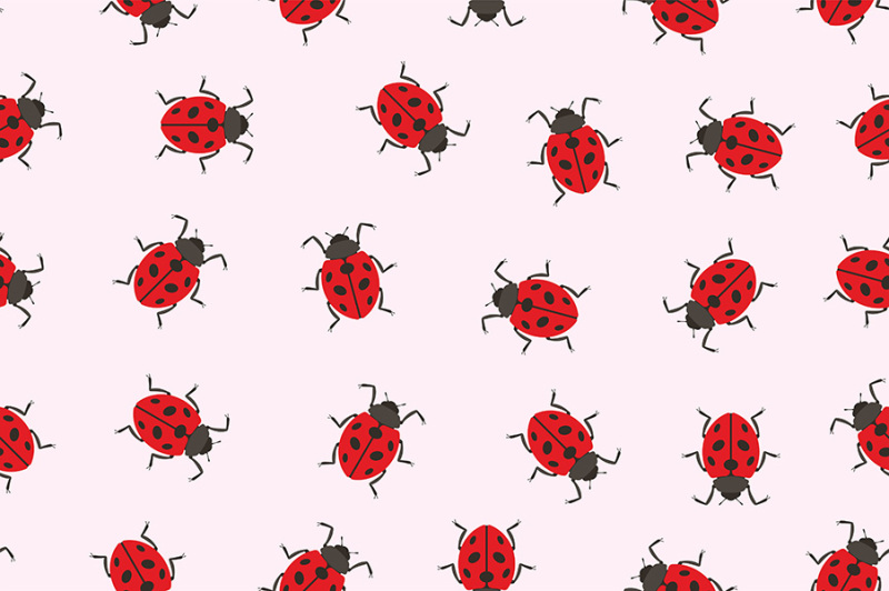 seamless-pattern-ladybug