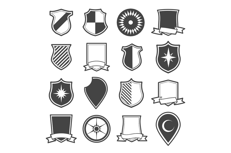 medieval-shield-icon-set