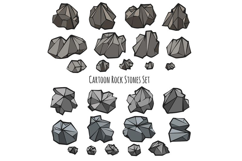 rock-stone-set-in-cartoon-style