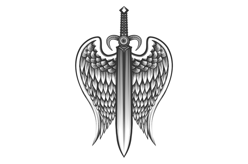 sword-with-wings-tattoo