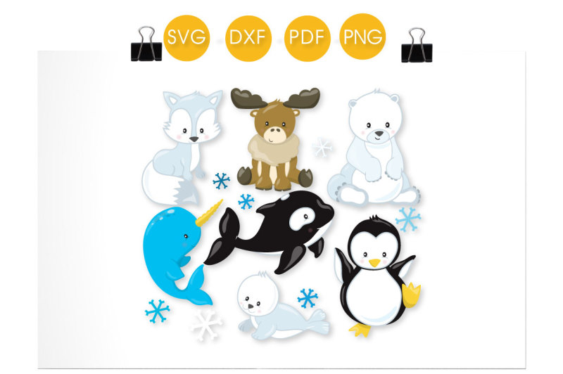 arctic-animals-svg-png-eps-dxf-cut-file