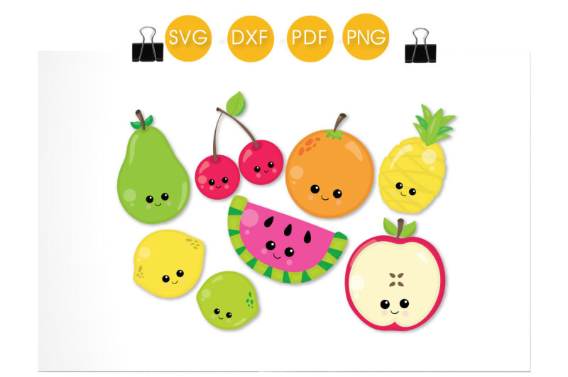 Download Cutesy Fruit SVG, PNG, EPS, DXF, cut file By ...