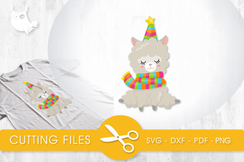 festive-winter-llama-svg-png-eps-dxf-cut-file