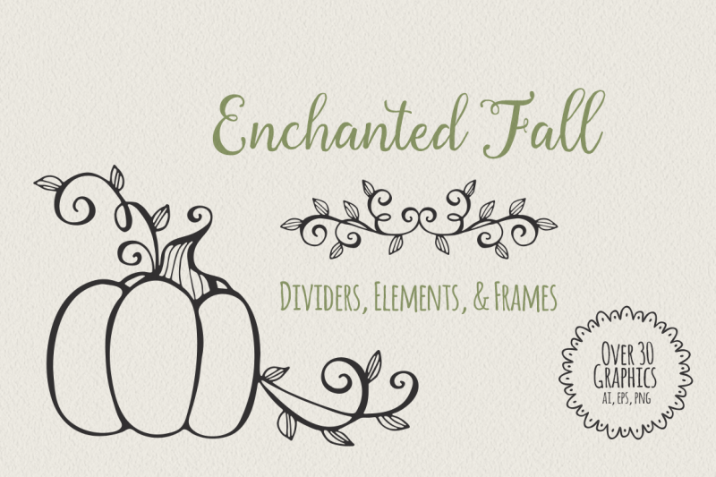 enchanted-fall-dividers-elements-and-frames