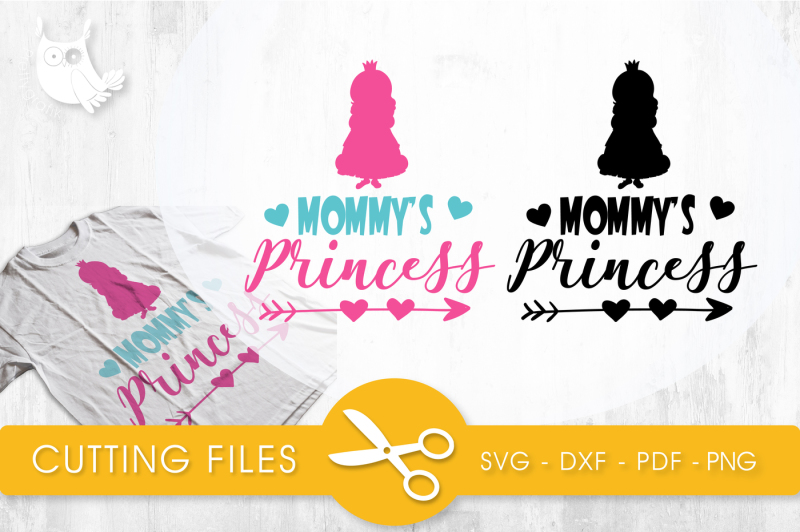 Download Mommy's princess SVG, PNG, EPS, DXF, cut file By ...