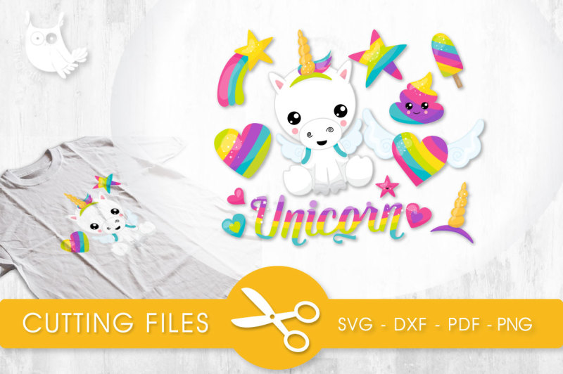 rainbow-unicorn-svg-png-eps-dxf-cut-file