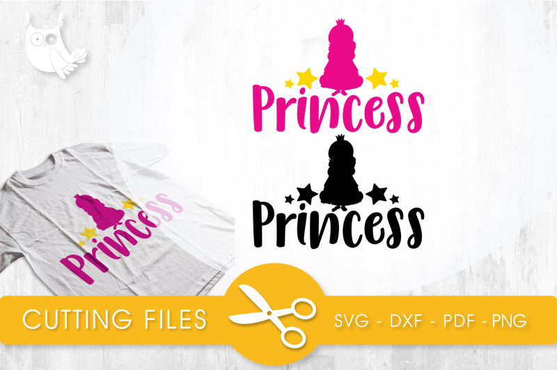 princess-svg-png-eps-dxf-cut-file
