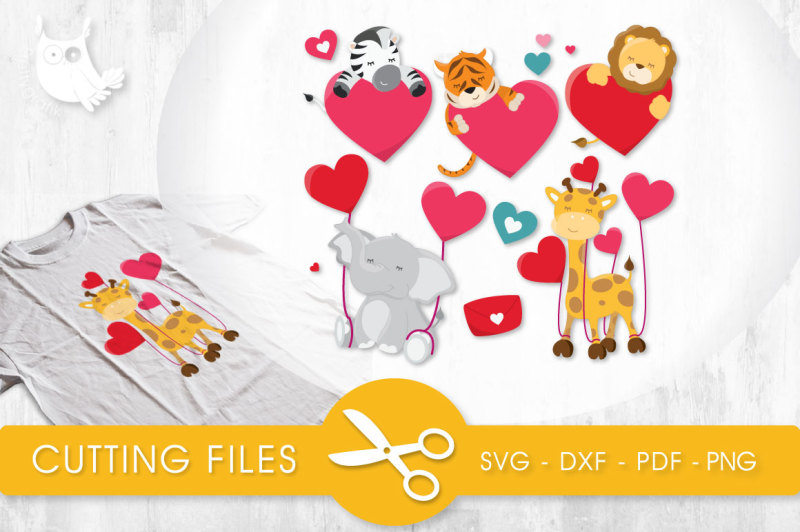 valentine-animals-svg-png-eps-dxf-cut-file