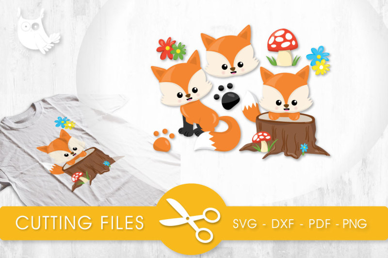 woodland-foxes-svg-png-eps-dxf-cut-file