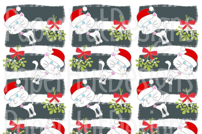 christmas-cat-clipart-and-digital-papers
