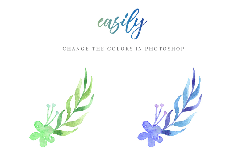 leafy-wreath-watercolor-elements-set