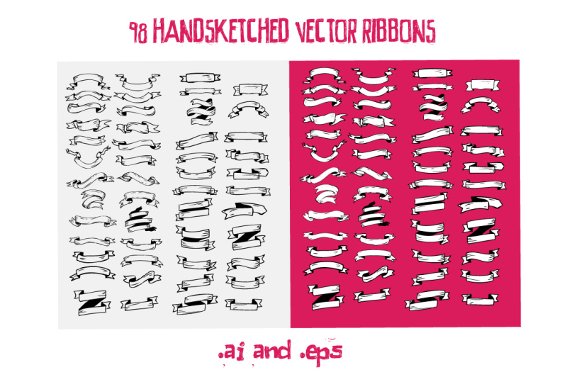 98-handsketched-ribbons